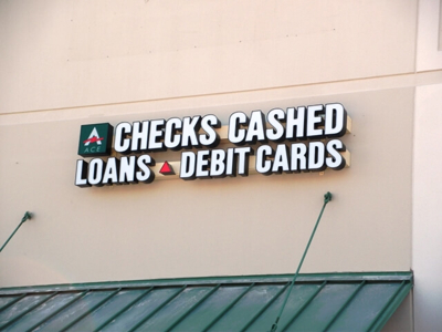 Checks Cashed Loans Debit Cards Photo